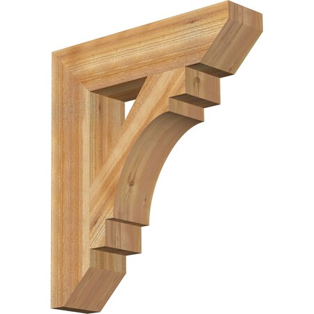 Ekena Millwork Merced Slat Rough Sawn Bracket, Western Red Cedar, 6"W x 26"D x 30"H BKT06X26X30MRC06RWR